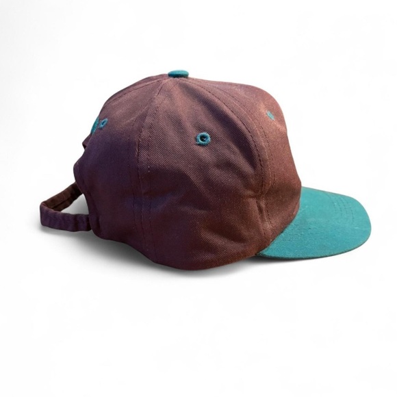 Vintage 90s Anaheim Mighty Ducks Hat Youth OS Elastic Stretchback Logo 7 - Picture 3 of 6